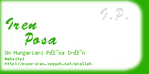 iren posa business card